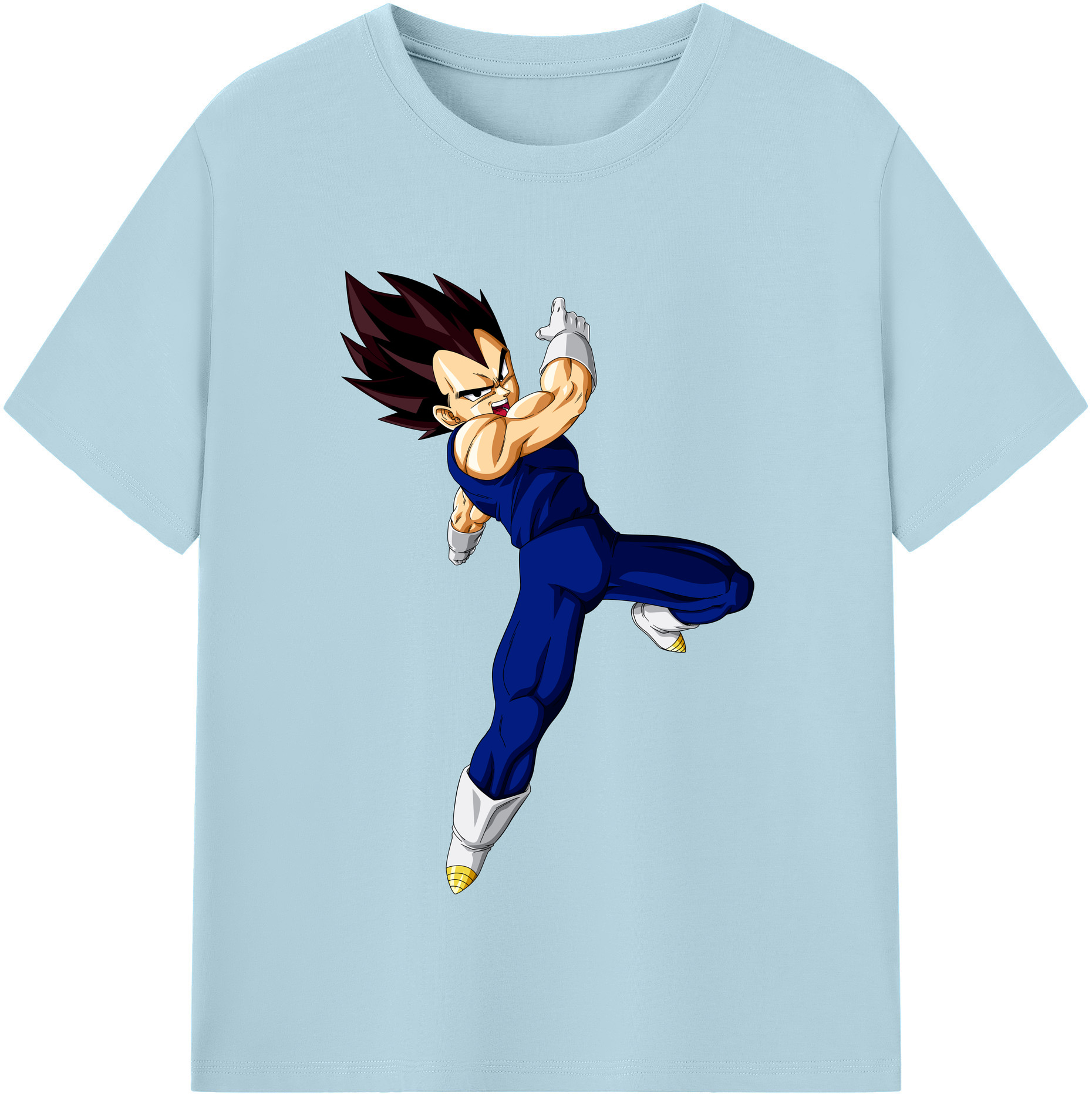 （画像用） ドラゴンボール ベジータ四世（Bejīta Yonsei）DRAGON BALL Vegeta IV 綿100％半袖Tシャツ（フロントプリント）